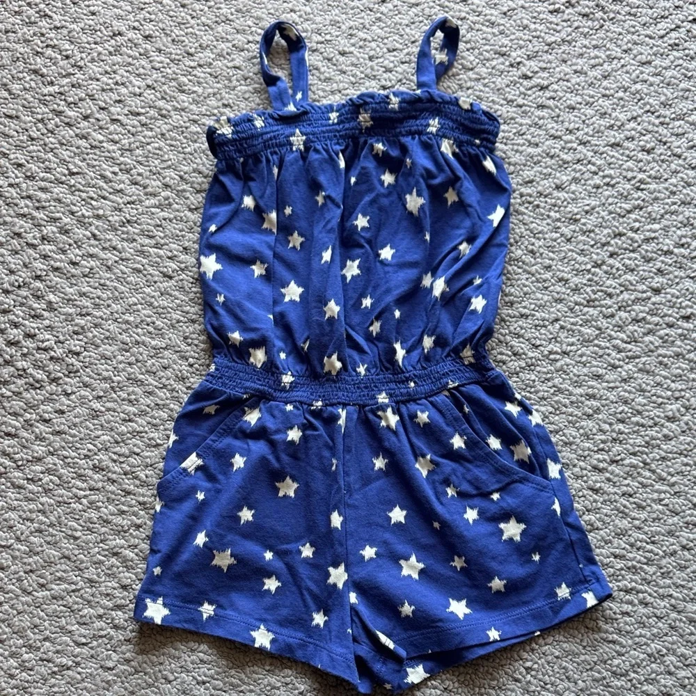 GAP Navy Star-Print Girls' Romper